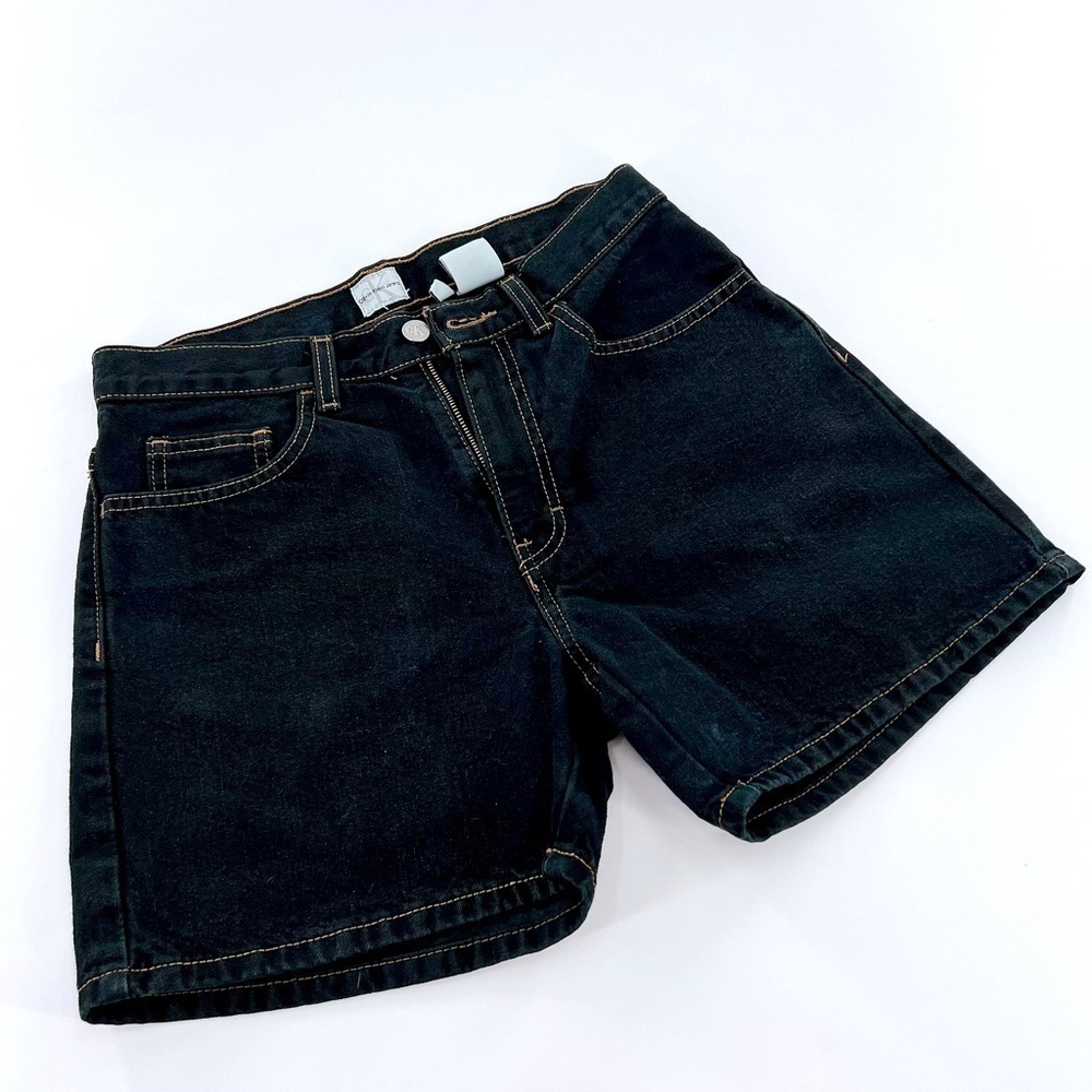 Calvin Klein Jeans Black 100% Cotton Women’s Shorts size 6 - Picture 10 of 12